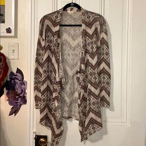 Xhilaration patterned light cardigan - Size M